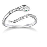 Anillo plata 925 serpiente ajustable