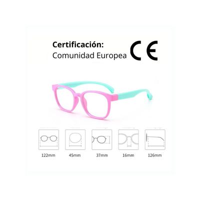 Imagen 2 del producto Lentes Filtro Luz Azul Niños Anteojos Descanso Pantallas Tik