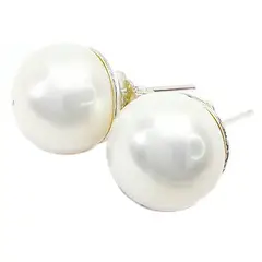 MOR JOYAS - Aro plata ley 950 perla natural de río 8 mm