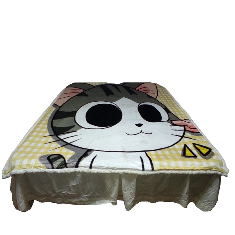 SINTEC CHILE SINTEC IMP - Cobertor sherpa SWEET KITTY 1.5 plazas
