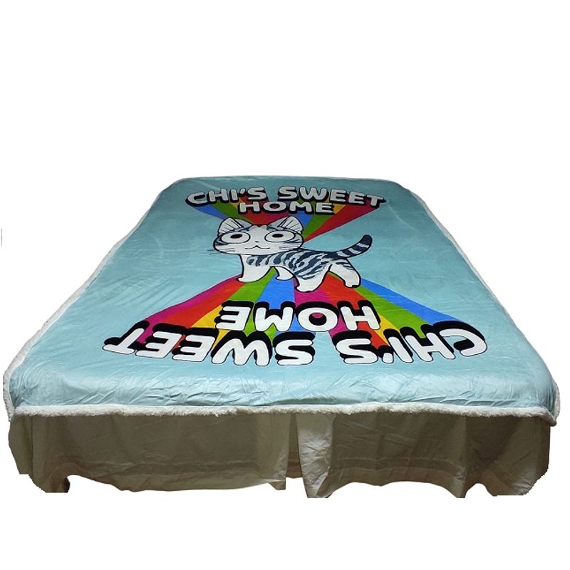 SINTEC CHILE SINTEC IMP - Cobertor sherpa SWEET KITTY 1.5 plazas