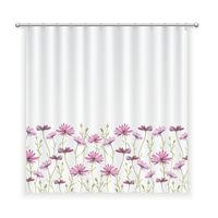 CORTINA DE BAÑO ALGODÓN MARGARITAS