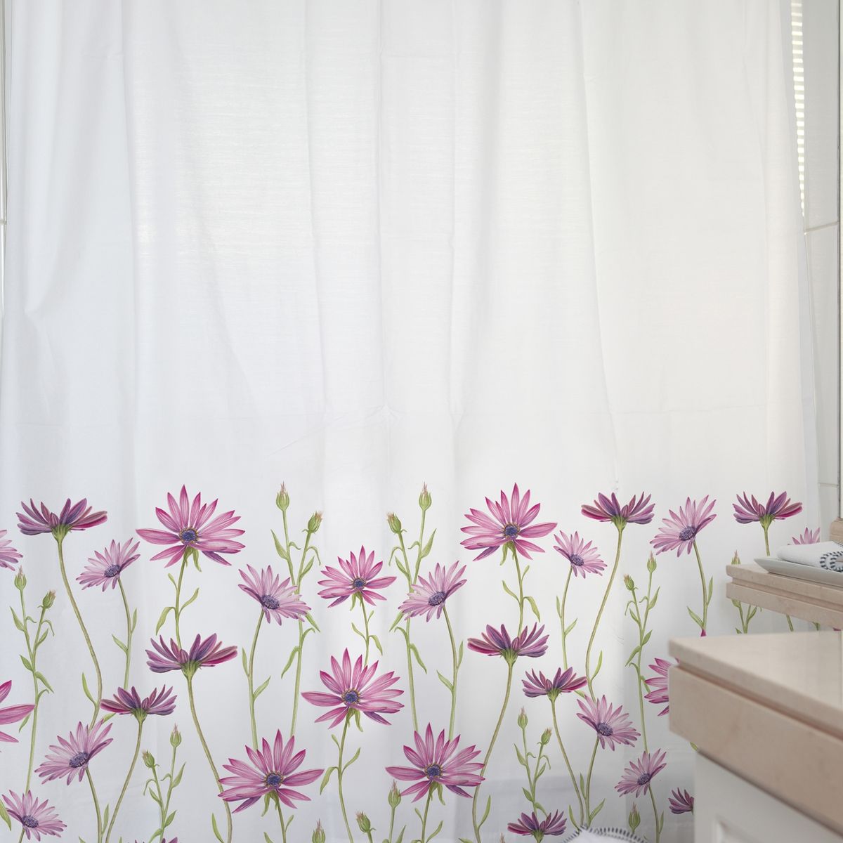 MARGARITA SCHEEL BY CASA ALVARINHO - CORTINA DE BAÑO ALGODÓN MARGARITAS