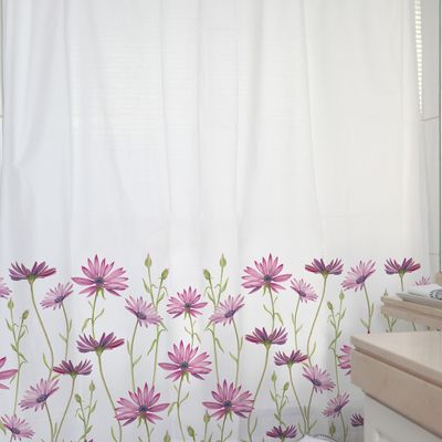 Imagen 2 del producto CORTINA DE BAÑO ALGODÓN MARGARITAS