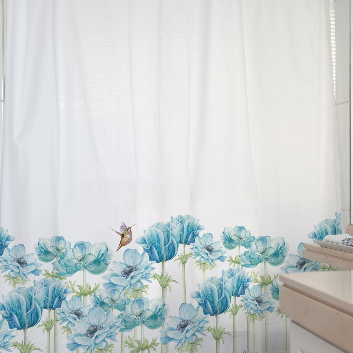 MARGARITA SCHEEL BY CASA ALVARINHO - CORTINA DE BAÑO ALGODÓN ANEMONE