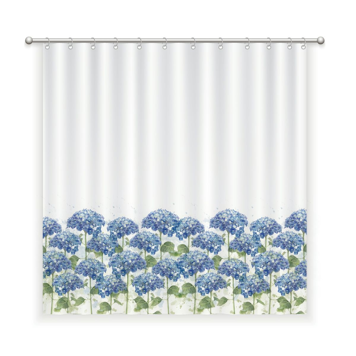 MARGARITA SCHEEL BY CASA ALVARINHO - CORTINA DE BAÑO ALGODÓN HORTENSIAS