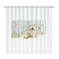 CORTINA DE BAÑO ALGODÓN ZORRITO