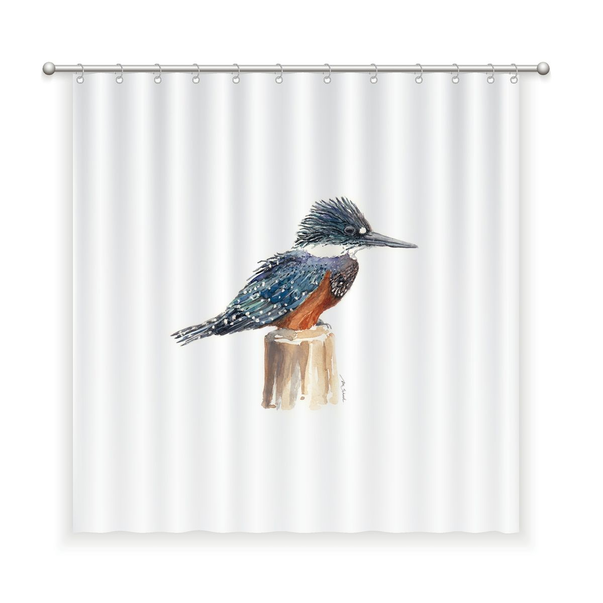 MARGARITA SCHEEL BY CASA ALVARINHO - CORTINA DE BAÑO ALGODÓN MARTIN PESCADOR