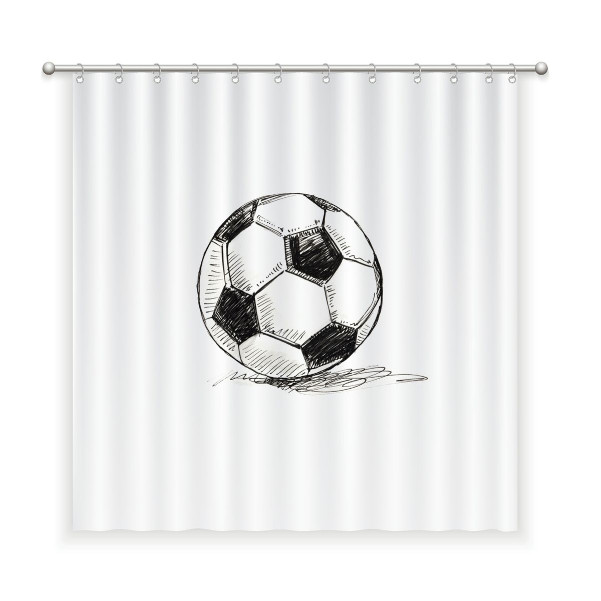 MARGARITA SCHEEL BY CASA ALVARINHO - CORTINA DE BAÑO ALGODÓN PELOTA FÚTBOL