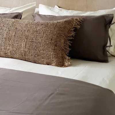 Imagen 2 del producto PIECERA ALGODÓN STONE WASH TAUPÉ 145X70