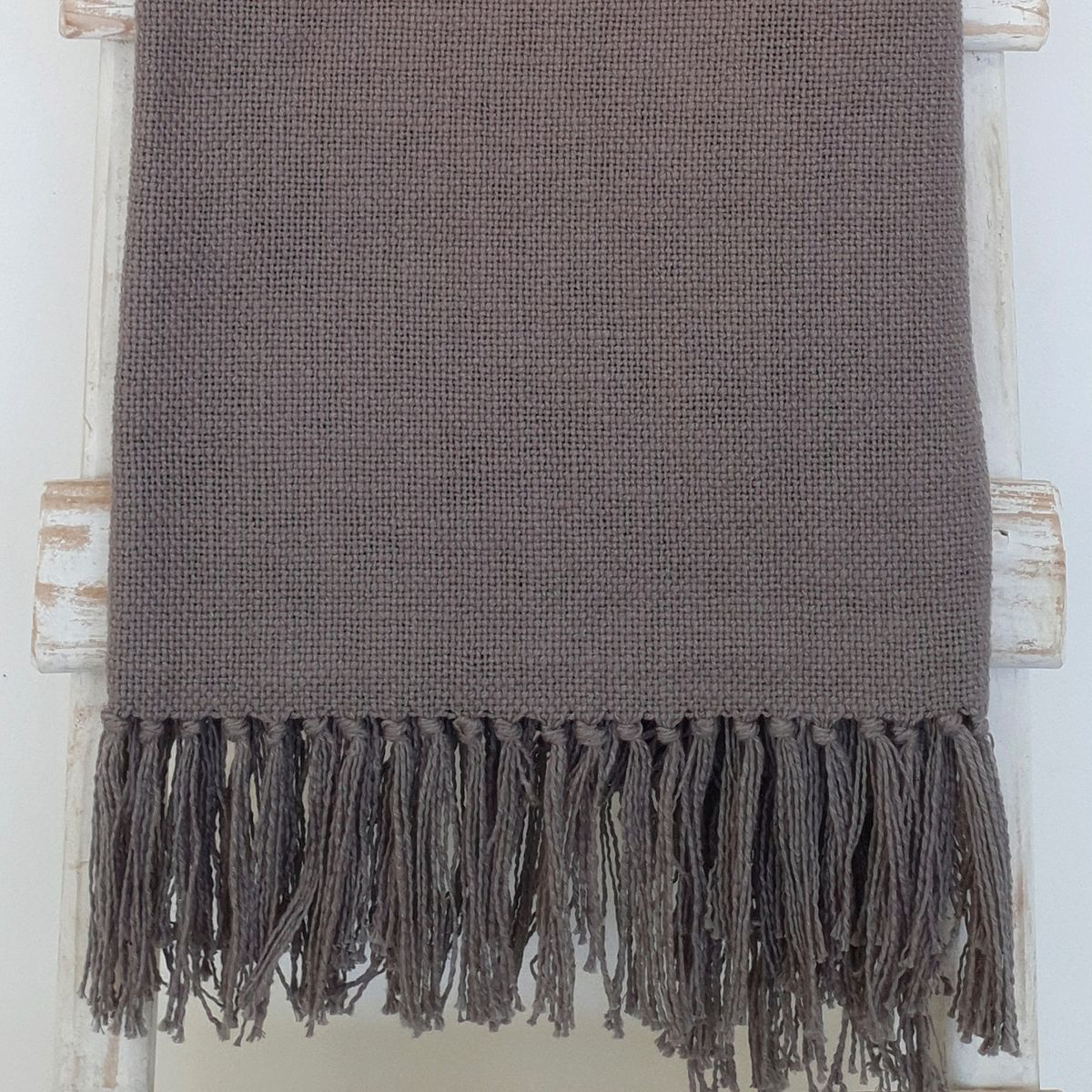 CASA ALVARINHO - CHAL TELAR ALGODÓN TAUPÉ 160X100