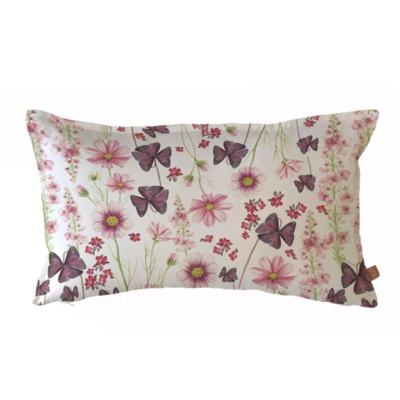 MARGARITA SCHEEL BY CASA ALVARINHO - FUNDA COJÍN ALGODÓN PRIMAVERA ROSA 50X30