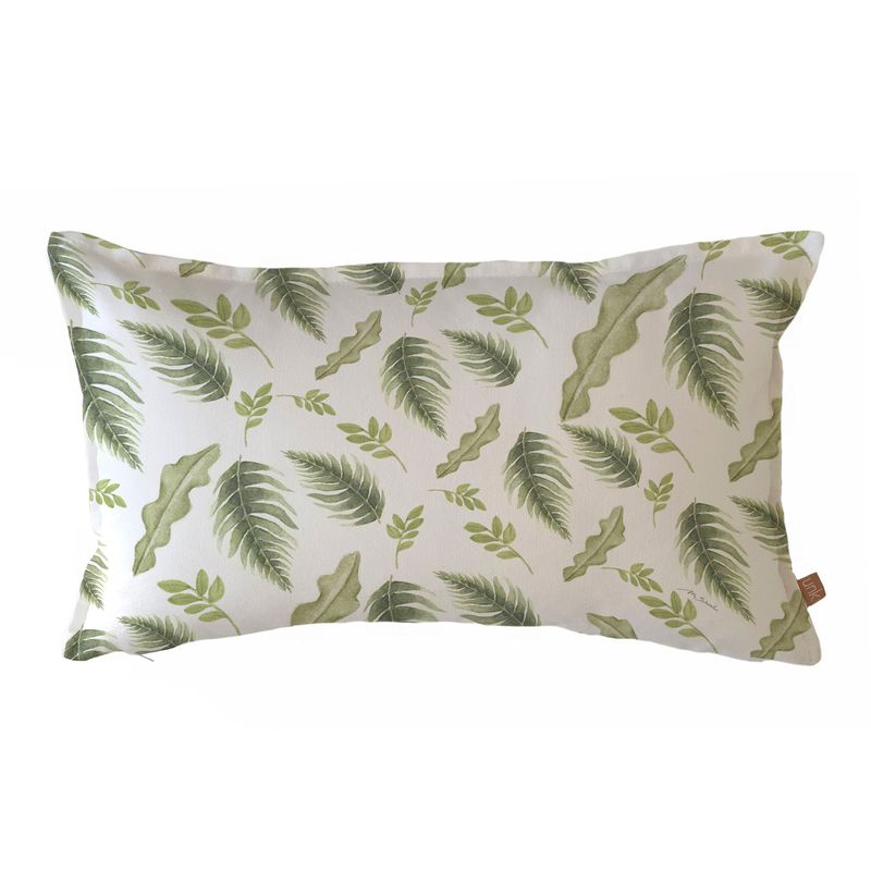 MARGARITA SCHEEL BY CASA ALVARINHO - FUNDA COJÍN ALGODÓN PRIMAVERA VERDE 50X30