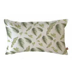 MARGARITA SCHEEL BY CASA ALVARINHO - FUNDA COJÍN ALGODÓN PRIMAVERA VERDE 50X30