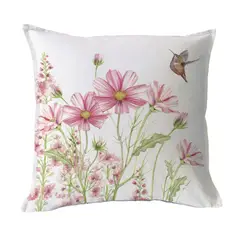 MARGARITA SCHEEL BY CASA ALVARINHO - FUNDA COJÍN ALGODÓN JARDÍN PRIMAVERA ROSA 45X45…