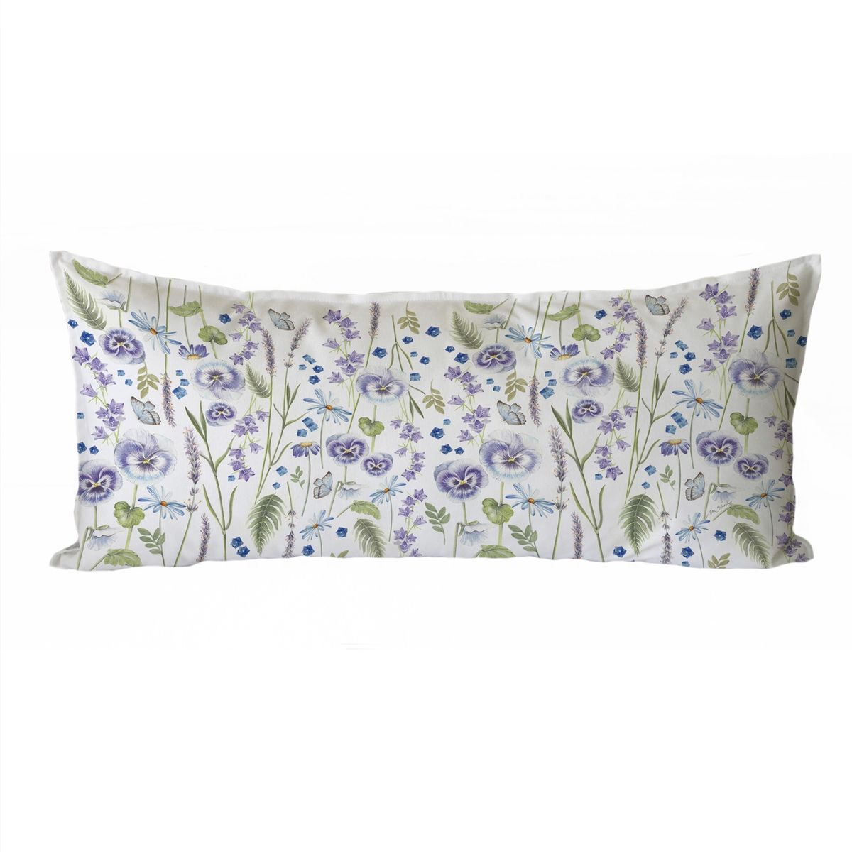 MARGARITA SCHEEL BY CASA ALVARINHO - FUNDA COJÍN ALGODÓN PRIMAVERA VIOLETA XL…