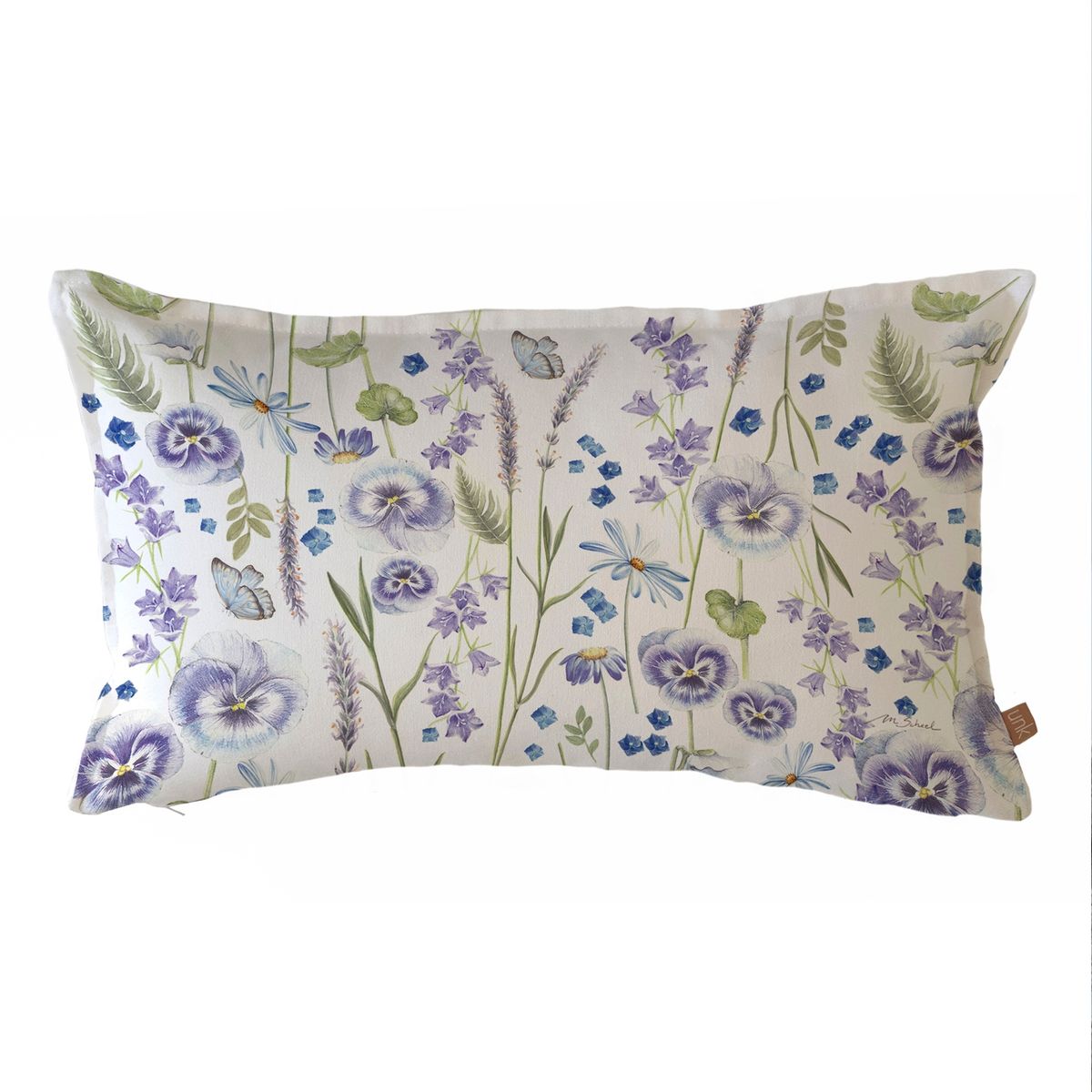 MARGARITA SCHEEL BY CASA ALVARINHO - FUNDA COJÍN ALGODÓN PRIMAVERA VIOLETA 50X30
