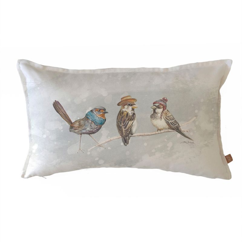 MARGARITA SCHEEL BY CASA ALVARINHO - FUNDA COJÍN ALGODÓN PAJARITOS AMIGOS 50X30