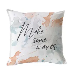 MARGARITA SCHEEL BY CASA ALVARINHO - FUNDA COJÍN ALGODÓN MAKE SOME WAVES 45X45…