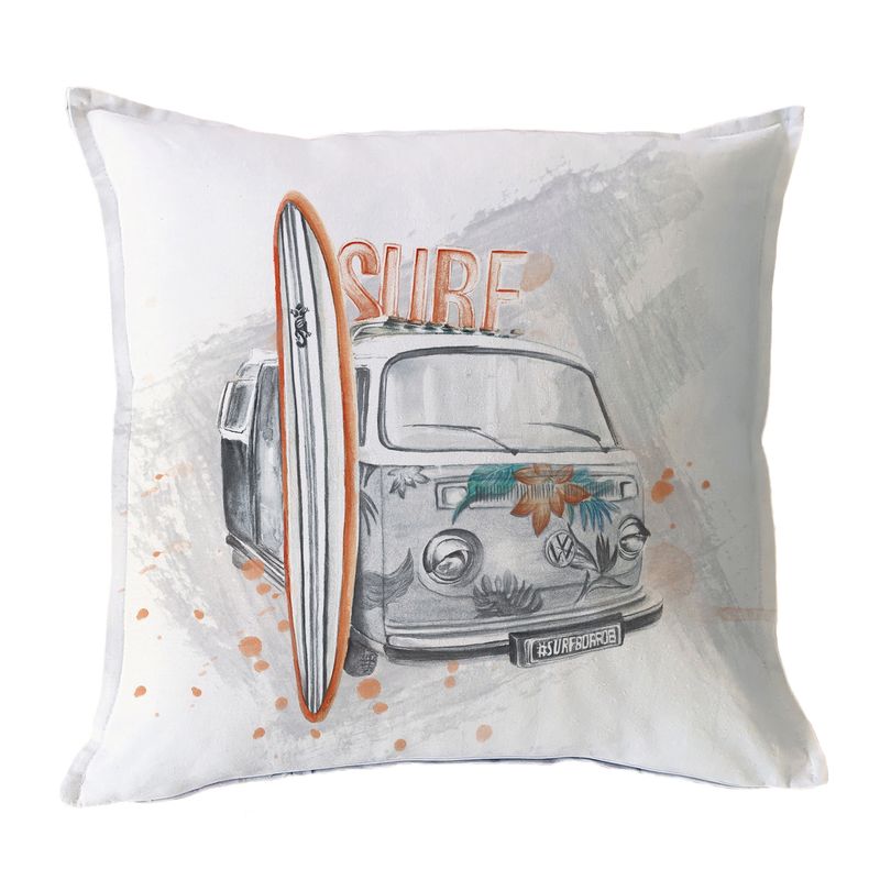 MARGARITA SCHEEL BY CASA ALVARINHO - FUNDA COJÍN ALGODÓN COMBI SURF 45X45…