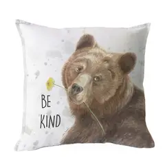 MARGARITA SCHEEL BY CASA ALVARINHO - FUNDA COJÍN ALGODÓN OSO AMABLE 45X45