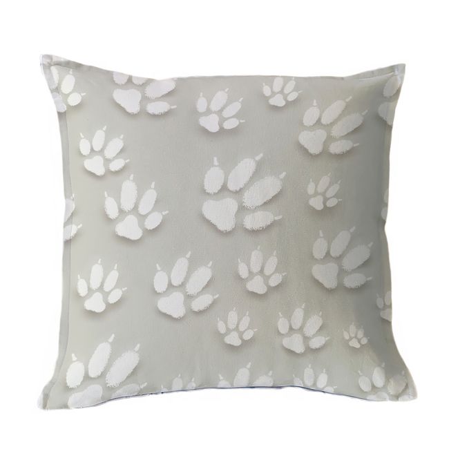 MARGARITA SCHEEL BY CASA ALVARINHO - FUNDA COJÍN ALGODÓN HUELLAS 45X45…