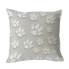 MARGARITA SCHEEL BY CASA ALVARINHO - FUNDA COJÍN ALGODÓN HUELLAS 45X45