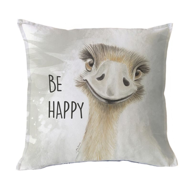 MARGARITA SCHEEL BY CASA ALVARINHO - FUNDA COJÍN ALGODÓN EMU HAPPY 45X45