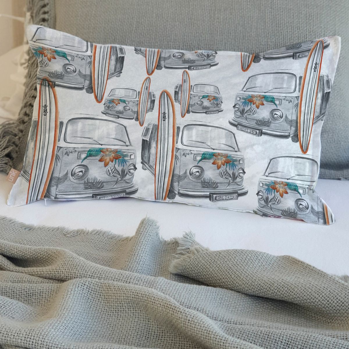 MARGARITA SCHEEL BY CASA ALVARINHO - FUNDA COJÍN ALGODÓN MIX COMBI 50X30.