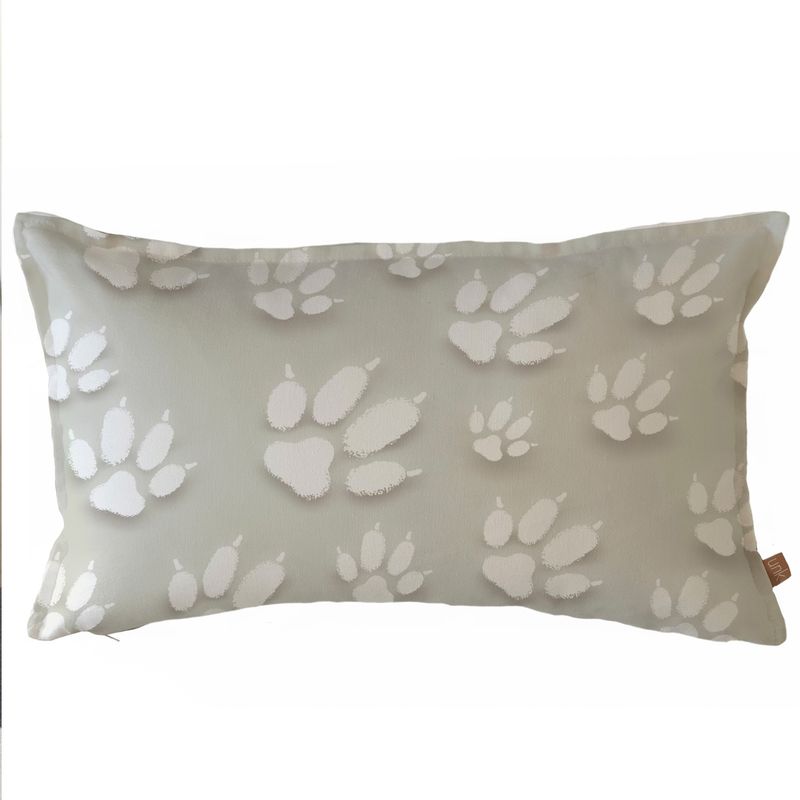 MARGARITA SCHEEL BY CASA ALVARINHO - FUNDA COJÍN ALGODÓN HUELLAS 50X30