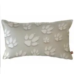 MARGARITA SCHEEL BY CASA ALVARINHO - FUNDA COJÍN ALGODÓN HUELLAS 50X30