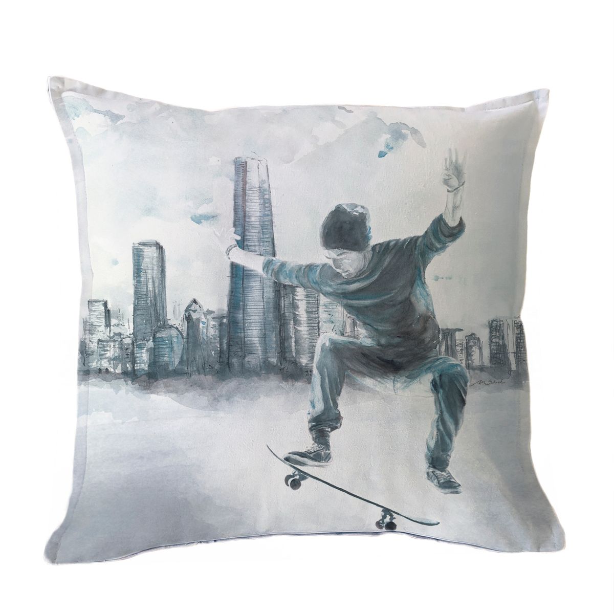 MARGARITA SCHEEL BY CASA ALVARINHO - FUNDA COJÍN ALGODÓN SKATER 45X45…