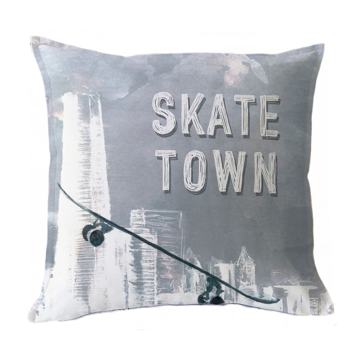 MARGARITA SCHEEL BY CASA ALVARINHO - FUNDA COJÍN ALGODÓN SKATE TOWN 45X45