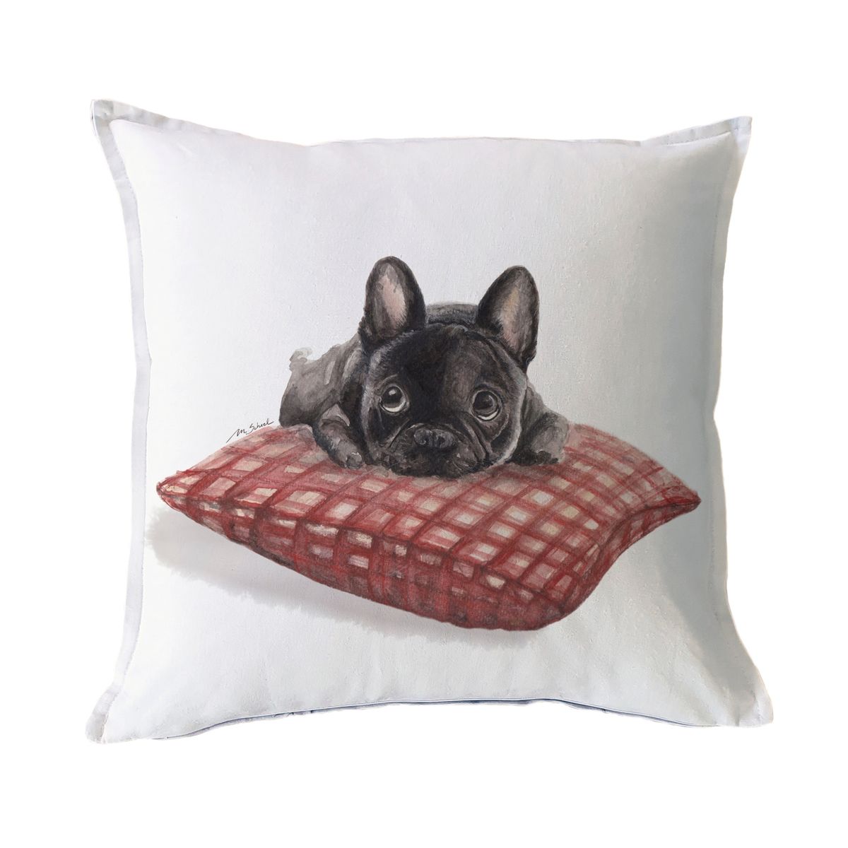 MARGARITA SCHEEL BY CASA ALVARINHO - FUNDA COJÍN ALGODÓN BRUNA BULLDOG 45X45