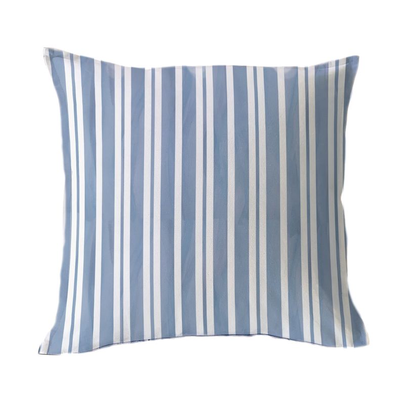 MARGARITA SCHEEL BY CASA ALVARINHO - FUNDA COJÍN ALGODÓN FRANJAS AZUL 45X45
