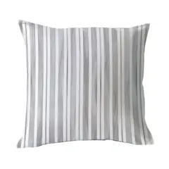 MARGARITA SCHEEL BY CASA ALVARINHO - FUNDA COJÍN ALGODÓN FRANJAS GRIS 45X45