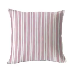 MARGARITA SCHEEL BY CASA ALVARINHO - FUNDA COJÍN ALGODÓN FRANJAS ROSA 45X45