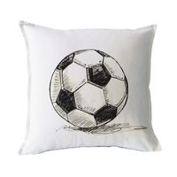 FUNDA COJÍN ALGODÓN PELOTA FÚTBOL 45X45…
