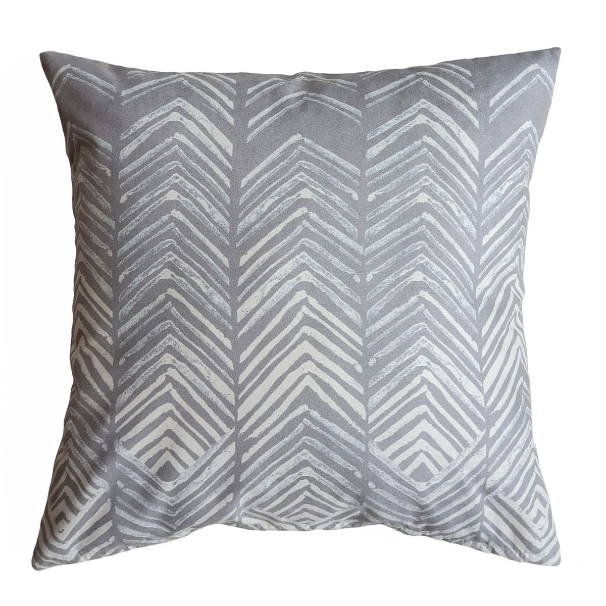 MARGARITA SCHEEL BY CASA ALVARINHO - FUNDA COJÍN GAMUZA ESPIGAS GRISES 45X45