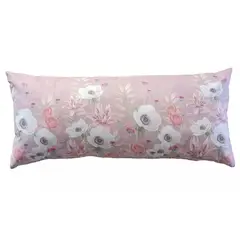 MARGARITA SCHEEL BY CASA ALVARINHO - FUNDA COJÍN GAMUZA ANÉMONE BLANCA XL