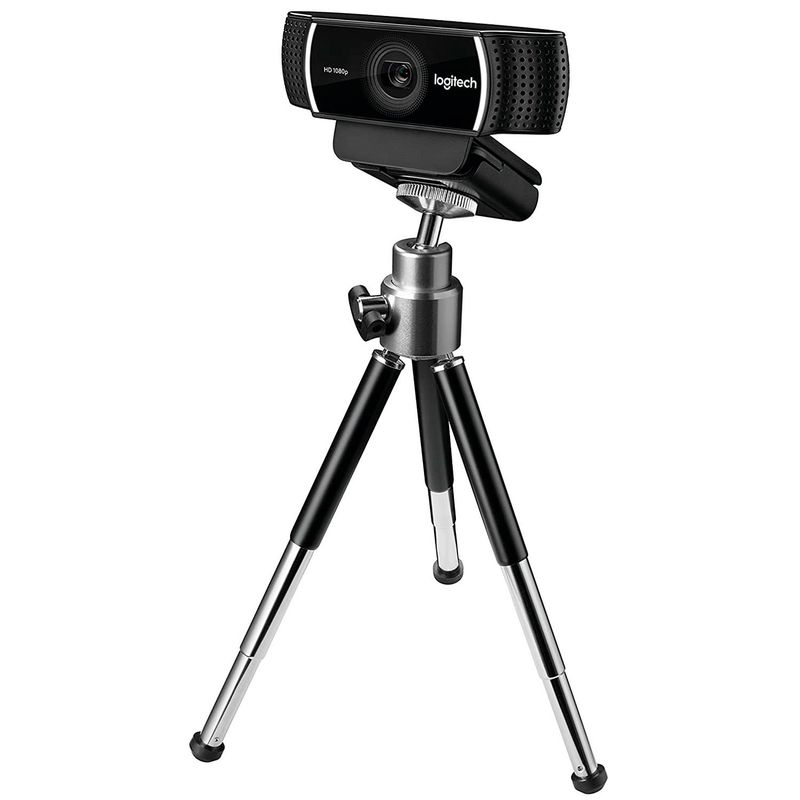 LOGITECH - Cámara Webcam HD PRO Stream C922 Logitech 720p + Tripode - Lifemax