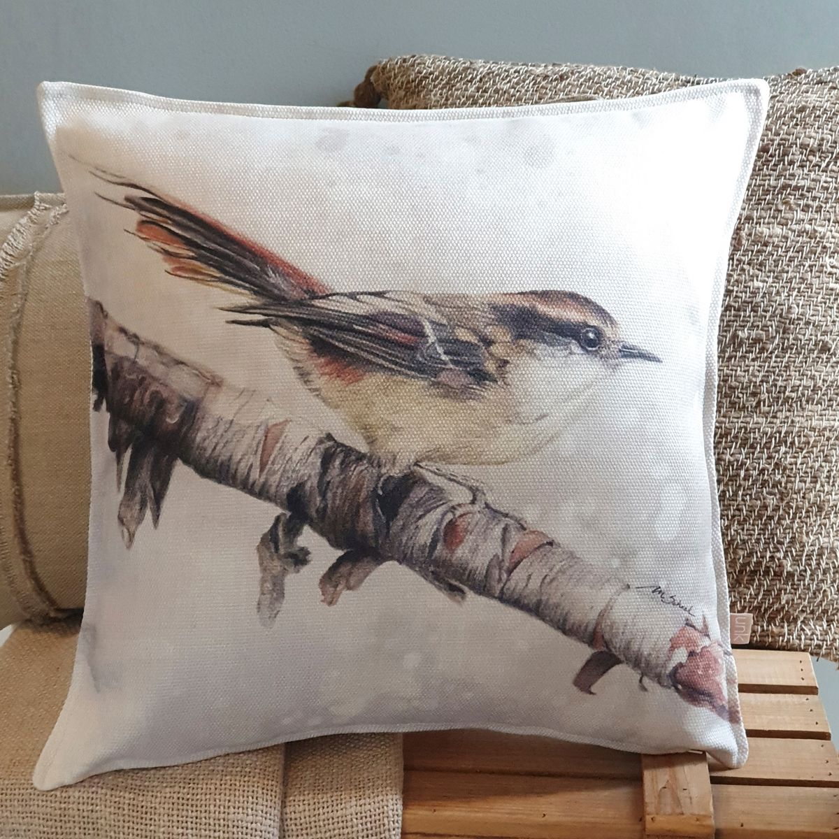 MARGARITA SCHEEL BY CASA ALVARINHO - FUNDA COJÍN MARISA RAYADITO 45X45