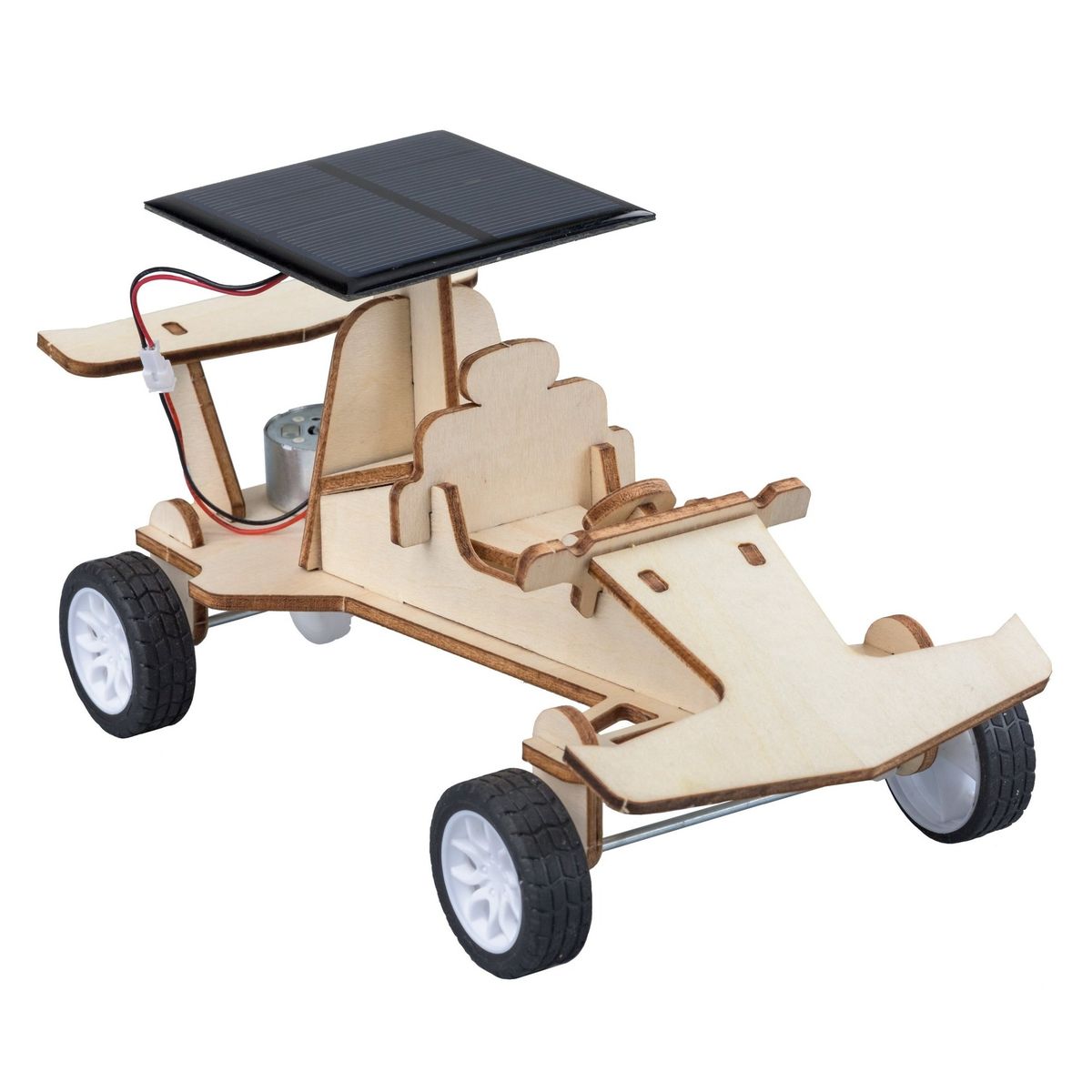 JEANNY - Auto De Carrera Solar De Madera Armable