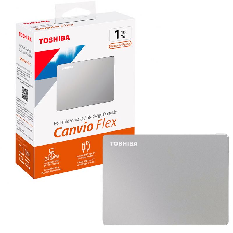 TOSHIBA - Disco Duro Externo Toshiba 1tb Canvio Flex 3.2 - Lifemax