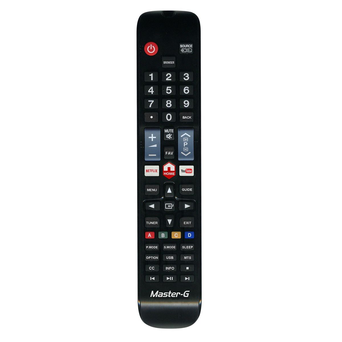 MASTER G - Control Remoto Universal Compatible con TV Master G MGRC1