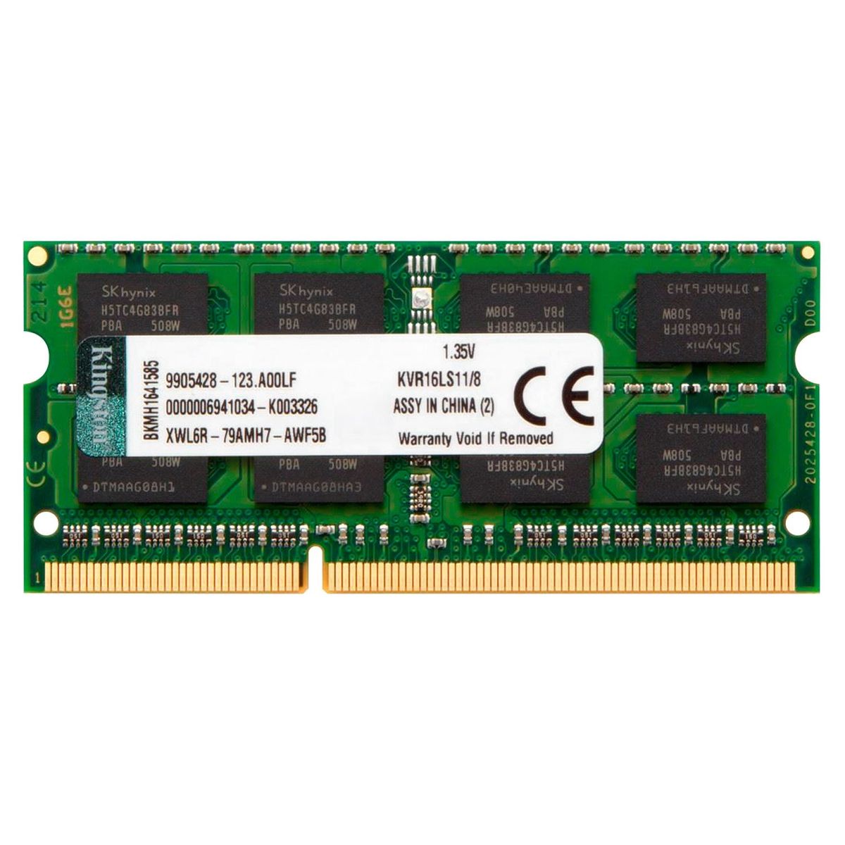 KINGSTON - Memoria Ram Notebook Kingston DDR3L 8GB Sodimm KVR16LS11/8WP - Lifemax