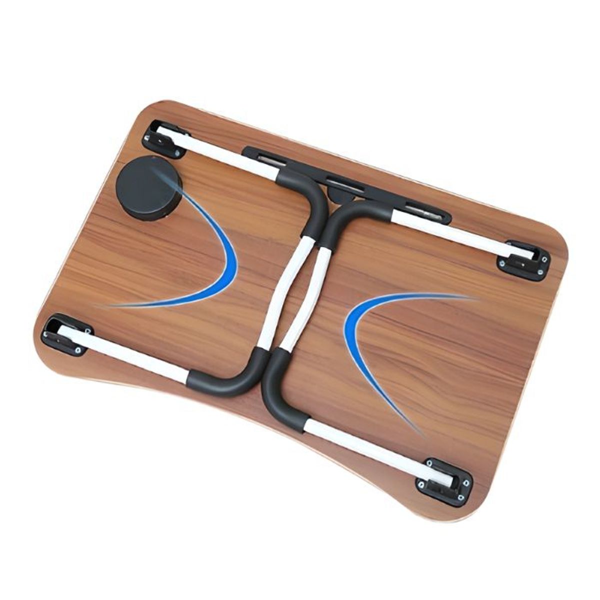 CRUSEC - Mesa Cama Negro 60X40X28Cm Portátil Desayuno Bandeja