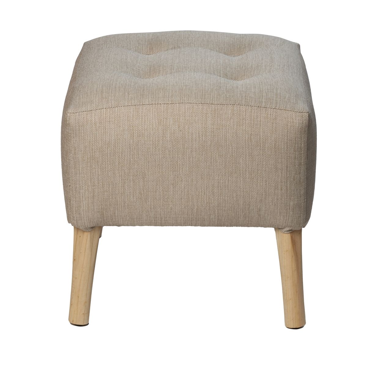 GENERICO - Pouf Alemania Beige 42x42x43 Máxima Design