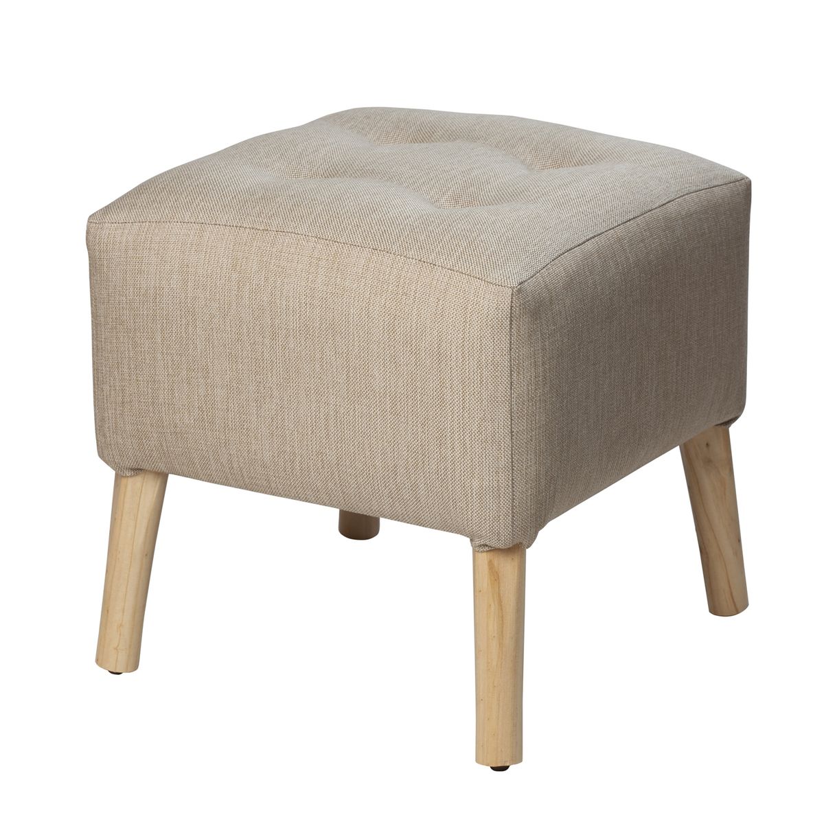 GENERICO - Pouf Alemania Beige 42x42x43 Máxima Design