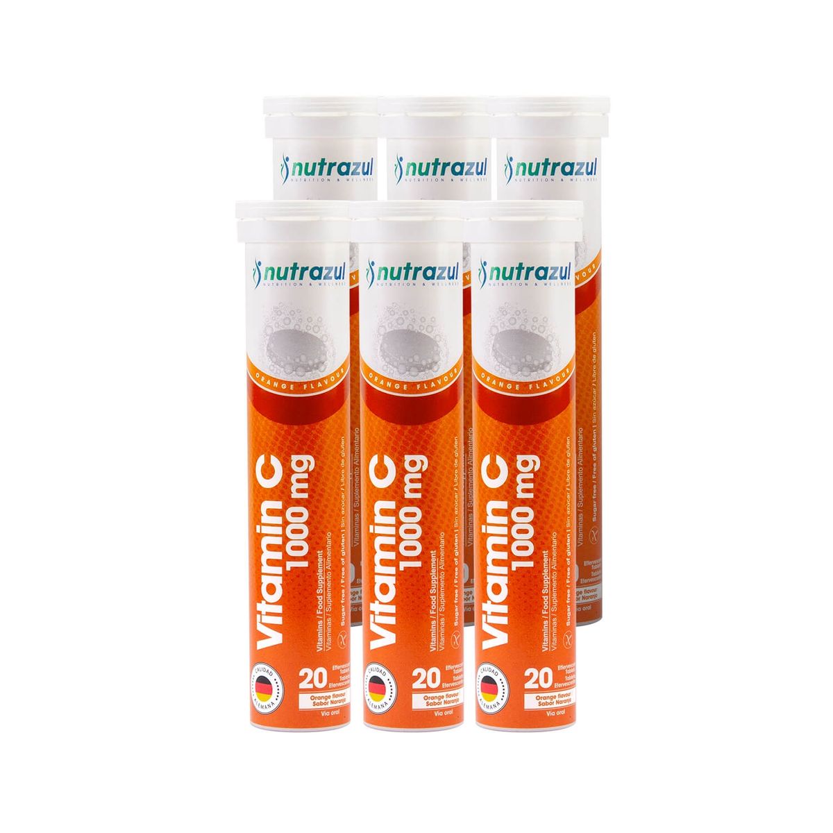 NUTRAZUL - Vitamina C 1.000 Mg.-Pack 6 un.